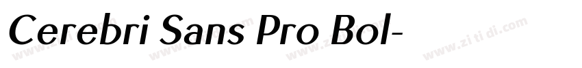 Cerebri Sans Pro Bol字体转换